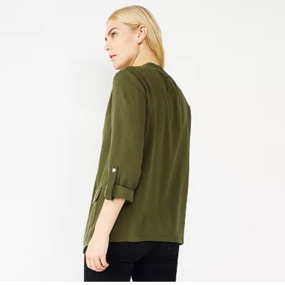 Women's Nine West Drapey Utility Jacket - Picture 2 of 3